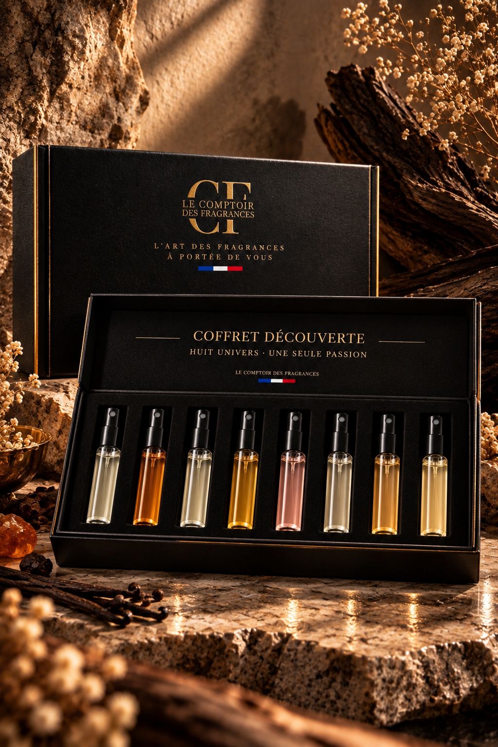 Coffret Découverte 8 échantillons Le Comptoir des Fragrances