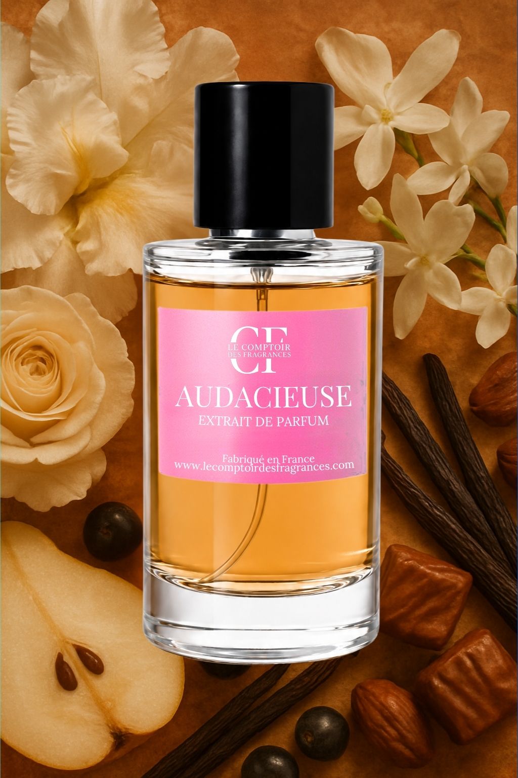 Parfum Audacieuse, parfum d'inspiration La Vie Est Belle de Lancôme, Le Comptoir des Fragrances