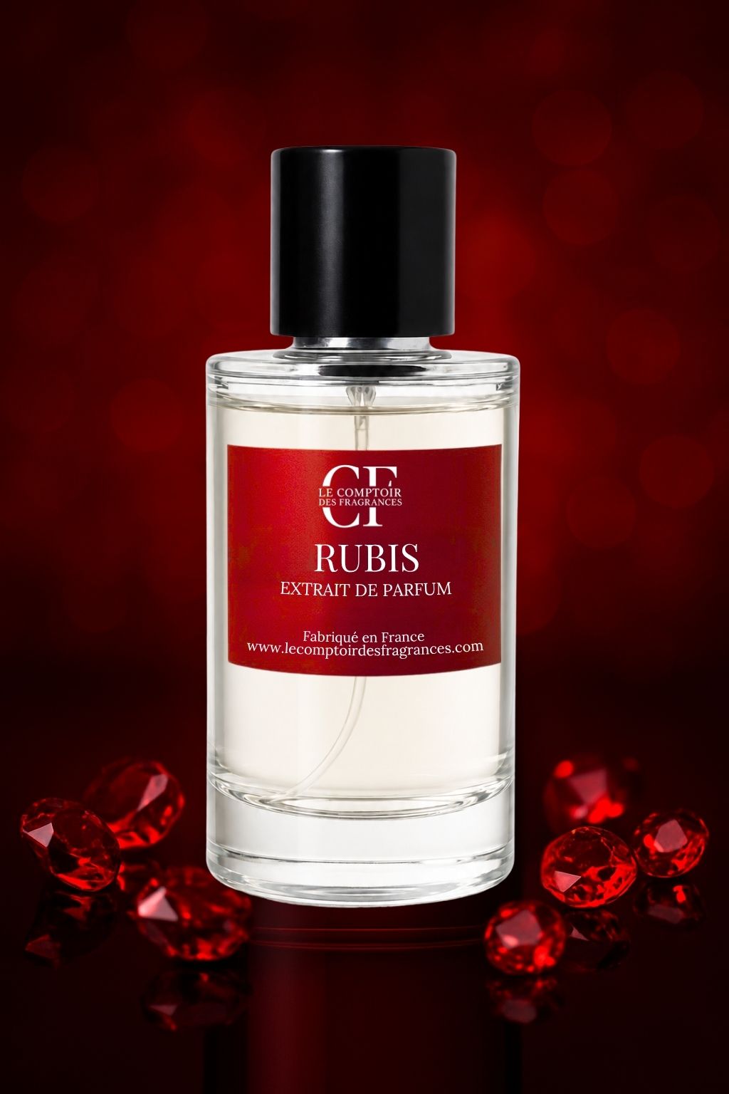 Parfum d'inspiration Baccarat Rouge 540 - flacon Rubis, Le Comptoir des Fragrances